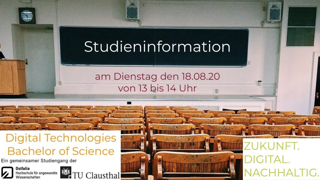 Digitec studieren: Letzte Informationsveranstaltung zum Studiengang „Digital Technologies“ am 18. August